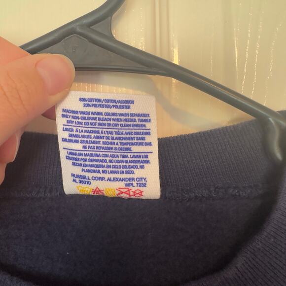 Vintage Jerzees Super Sweats 80s 90s Lakeview Crewneck Sweatshirt Size L USA - Picture 5 of 7